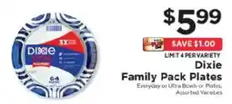 ShopRite Dixie Family Pack Plates offer