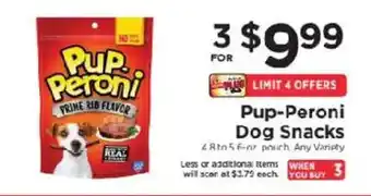ShopRite Pup-Peroni Dog Snacks offer