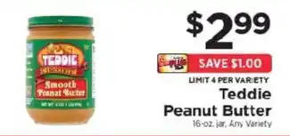 ShopRite Teddie Peanut Butter offer