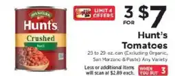 ShopRite Hunt's Crushed Tomatoes offer