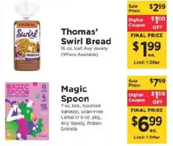ShopRite Thomas' Swirl Bread offer