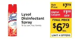 ShopRite Lysol Disinfectant Spray offer