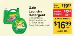 ShopRite Gain Laundry Detergent offer
