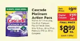 ShopRite Cascade platinum action pacs offer