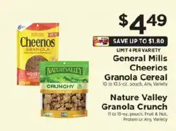 ShopRite General Mills Cheerios Granola Cereal offer