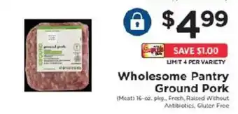 ShopRite Wholesome Pantry Ground Pork offer