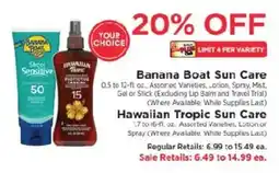 ShopRite Banana Boat Sun Care offer