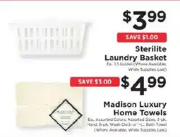 ShopRite Sterilite laundry basket offer