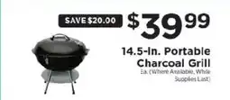 ShopRite 14.5-in. portable charcoal grill offer