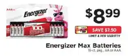 ShopRite Energizer Max Batteries offer