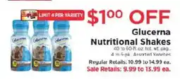 ShopRite Glucerna Nutritional Shakes offer