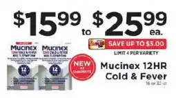 ShopRite Mucinex 12HR Cold & Fever offer