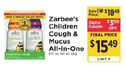 ShopRite Zarbee's Children Cough & Mucus All-in-One offer