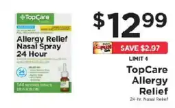 ShopRite TopCare Allergy Relief offer