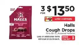 ShopRite Halls Cough Drops offer