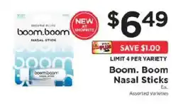 ShopRite Boom. Boom Nasal Sticks offer