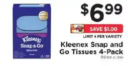 ShopRite Kleenex snap and go tissues offer