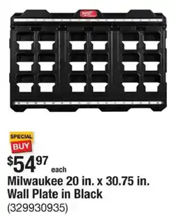 The Home Depot Milwaukee wall plate in black offer