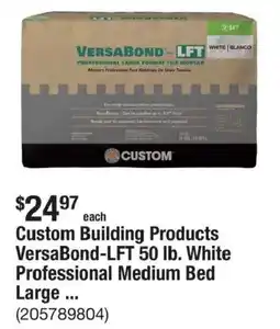 The Home Depot Custom Building Products Versabond-Lft Professional Medium Bed Large offer
