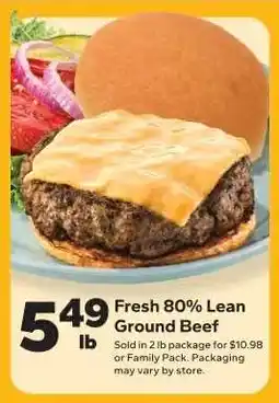 Save a Lot Fresh 80% Lean Ground Beef offer