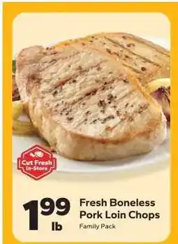 Save a Lot Fresh Boneless Pork Loin Chops offer