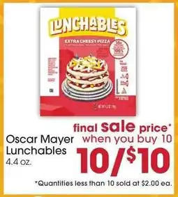Giant Eagle Oscar Mayer Lunchables offer