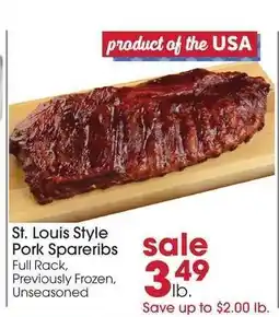 Giant Eagle St. Louis Style Pork Spareribs offer