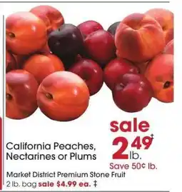 Giant Eagle California Peaches, Nectarines or Plums offer