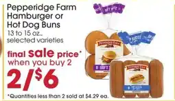 Giant Eagle Pepperidge Farm Hamburger or Hot Dog Buns offer