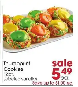 Giant Eagle Thumbprint Cookies offer