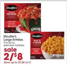 Giant Eagle Stouffer's Large Entrees offer