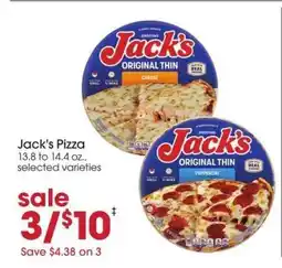 Giant Eagle Jack's Pizza offer