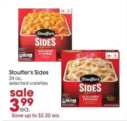 Giant Eagle Stouffer's Sides offer