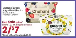 Giant Eagle Chobani Greek Yogurt Multi Packs offer