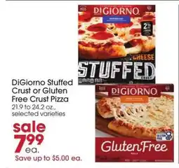 Giant Eagle DiGiorno Stuffed Crust or Gluten Free Crust Pizza offer
