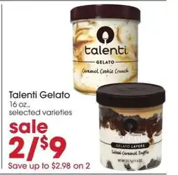 Giant Eagle Talenti Gelato offer