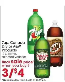 Giant Eagle 7up, Canada Dry or A&W Products offer