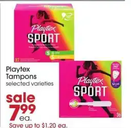 Giant Eagle Playtex Tampons offer