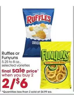 Giant Eagle Ruffles or Funyuns offer