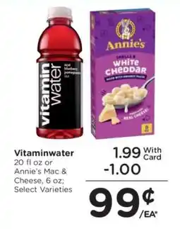 Kroger Vitaminwater or Annie's Mac & Cheese offer