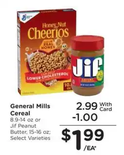 Kroger General Mills Cereal or Jif Peanut Butter offer