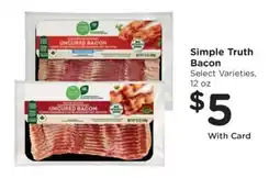 Kroger Simple Truth Bacon offer