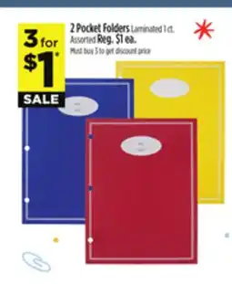 Dollar General 2 Pocket Folders offer