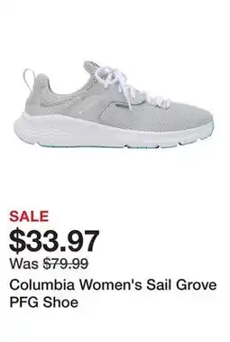 Dick's Sporting Goods Columbia Women's Sail Grove PFG Shoe offer
