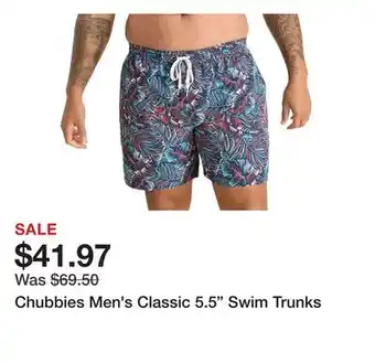 Dick's Sporting Goods Chubbies Men's Classic 5.5 Swim Trunks offer