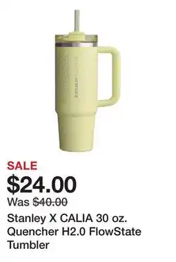 Dick's Sporting Goods Stanley X CALIA 30 oz. Quencher H2.0 FlowState Tumbler offer