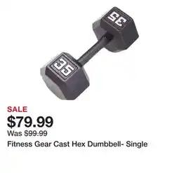 Dick's Sporting Goods Fitness Gear Cast Hex Dumbbell- Single offer