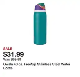 Dick's Sporting Goods Owala 40 oz. FreeSip Stainless Steel Water Bottle offer
