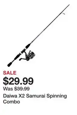 Dick's Sporting Goods Daiwa X2 Samurai Spinning Combo offer