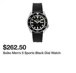 Belk Seiko Men's 5 Sports Black Dial Watch offer